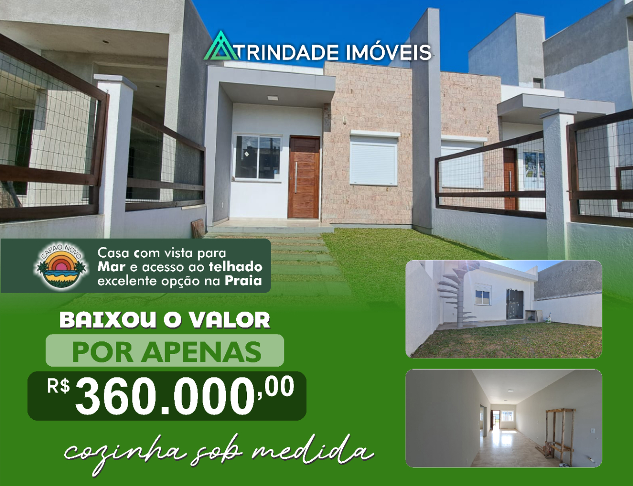 Casa Pé na Areia em Capão da Canoa | Ref.: 1080